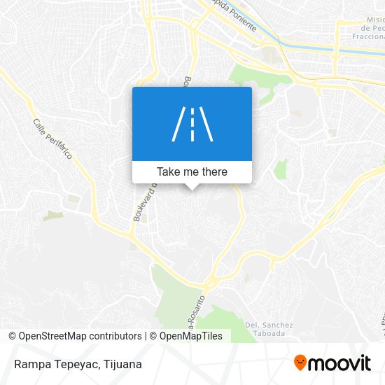 Rampa Tepeyac map