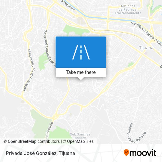 Mapa de Privada José González