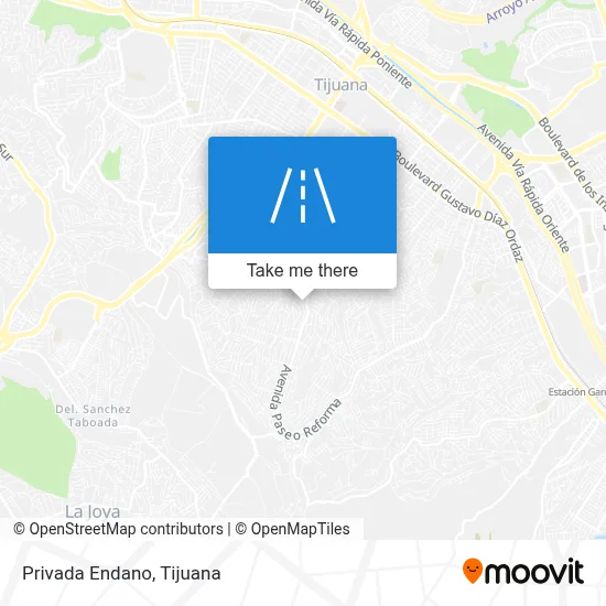 Privada Endano map