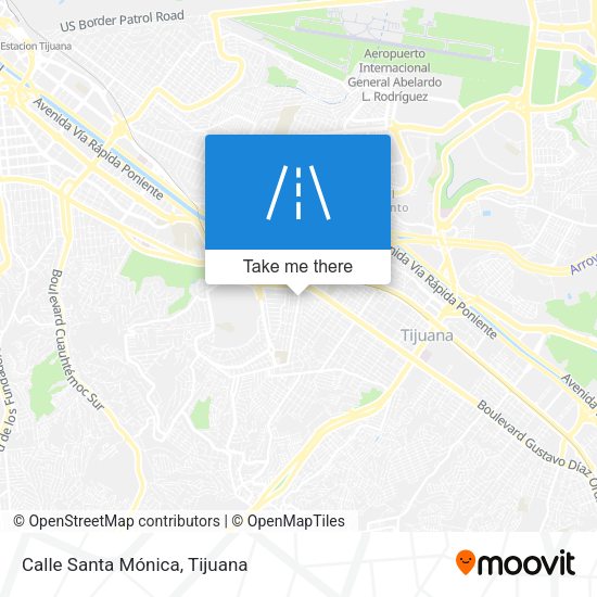 Mapa de Calle Santa Mónica