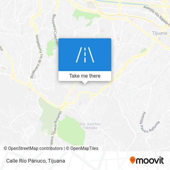 Calle Río Pánuco map