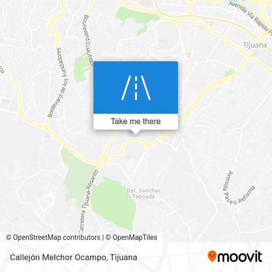 Callejón Melchor Ocampo map
