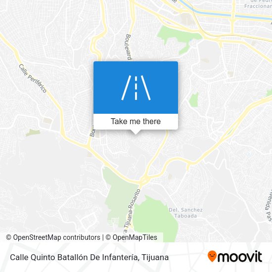 Mapa de Calle Quinto Batallón De Infantería