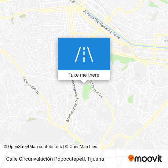 Mapa de Calle Circunvalación Popocatépetl