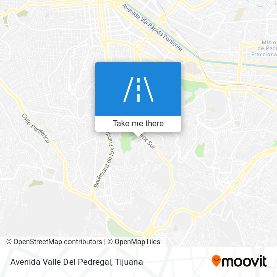 Avenida Valle Del Pedregal map