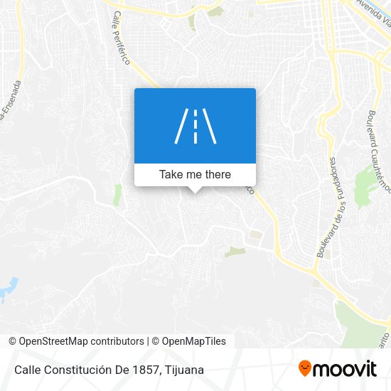Mapa de Calle Constitución De 1857