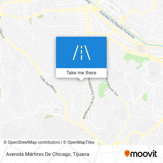 Mapa de Avenida Mártires De Chicago