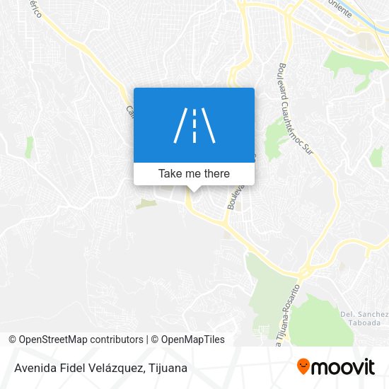 Avenida Fidel Velázquez map