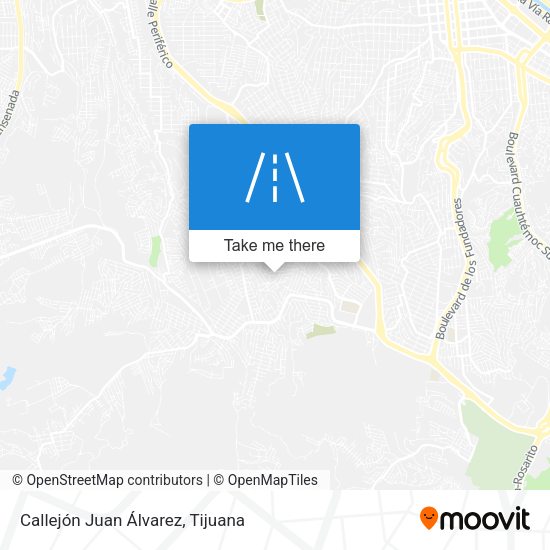 Callejón Juan Álvarez map