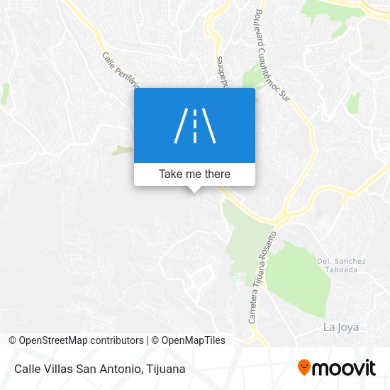 Calle Villas San Antonio map
