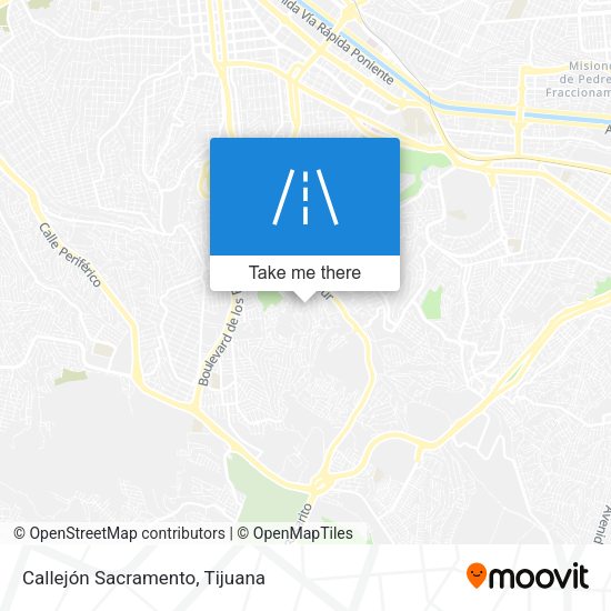 Callejón Sacramento map