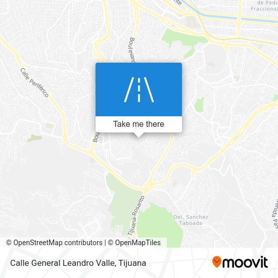 Calle General Leandro Valle map