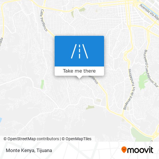 Monte Kenya map