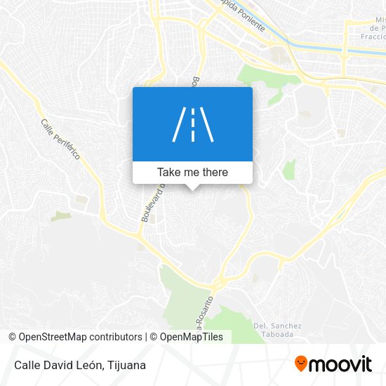 Calle David León map