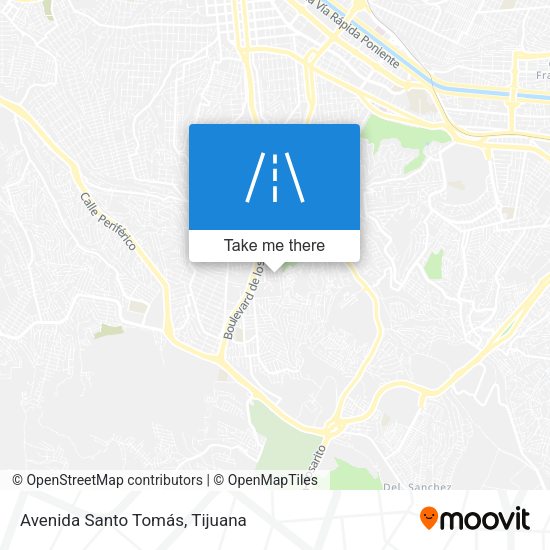Mapa de Avenida Santo Tomás