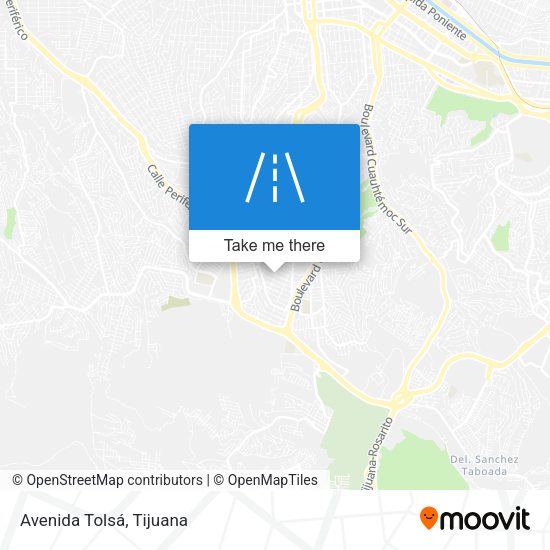 Mapa de Avenida Tolsá