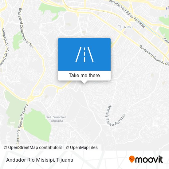 Andador Río Misisipi map