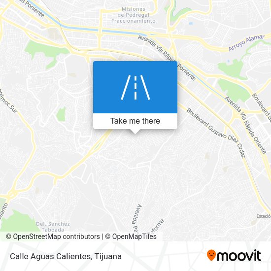 Calle Aguas Calientes map