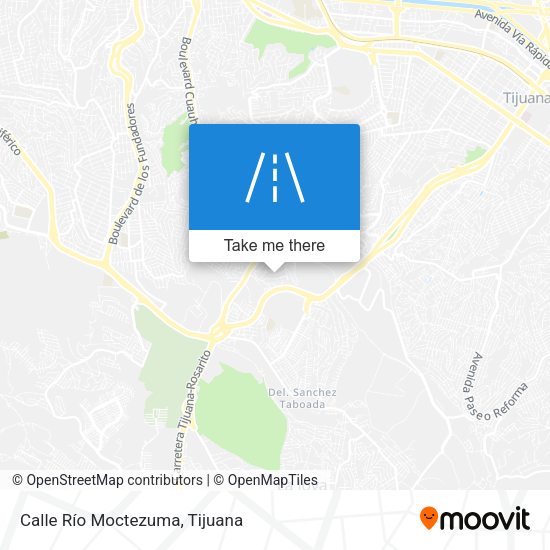 Calle Río Moctezuma map