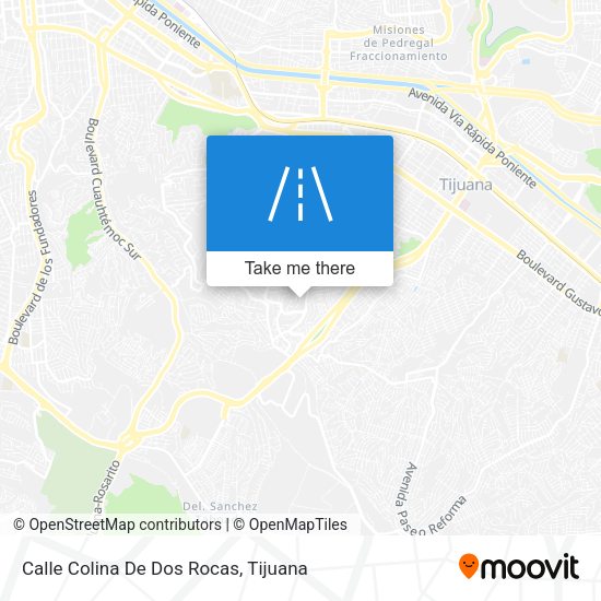 Calle Colina De Dos Rocas map