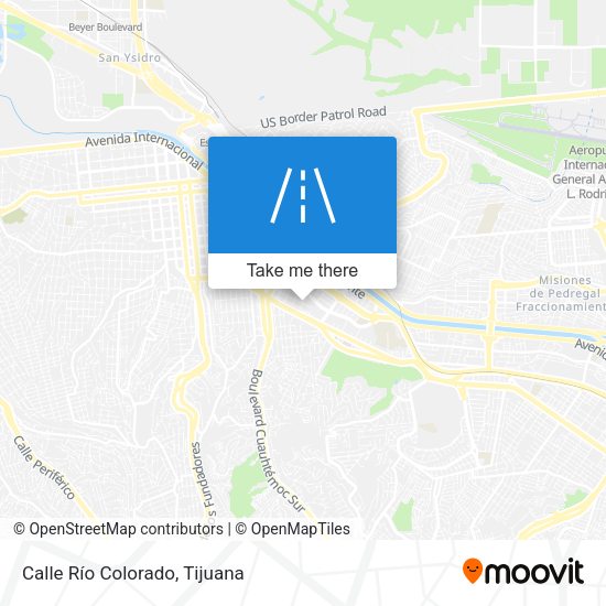 Mapa de Calle Río Colorado