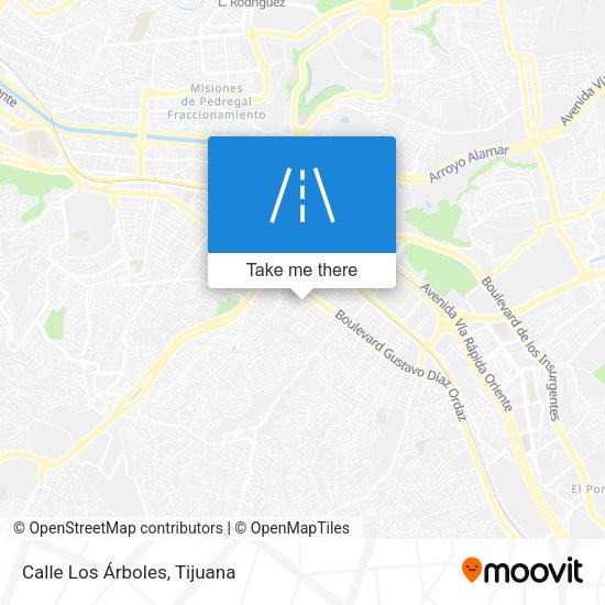 Mapa de Calle Los Árboles
