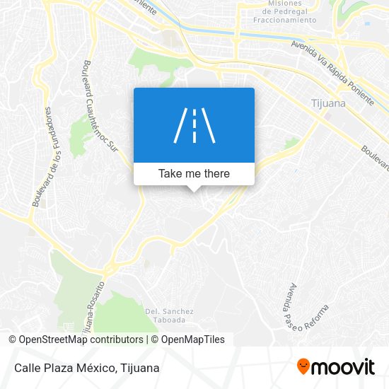 Mapa de Calle Plaza México