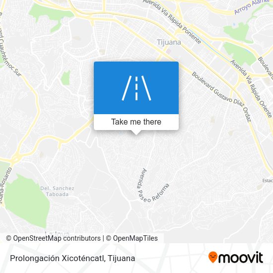 Mapa de Prolongación Xicoténcatl