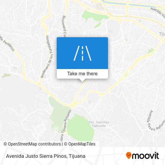 Avenida Justo Sierra Pinos map