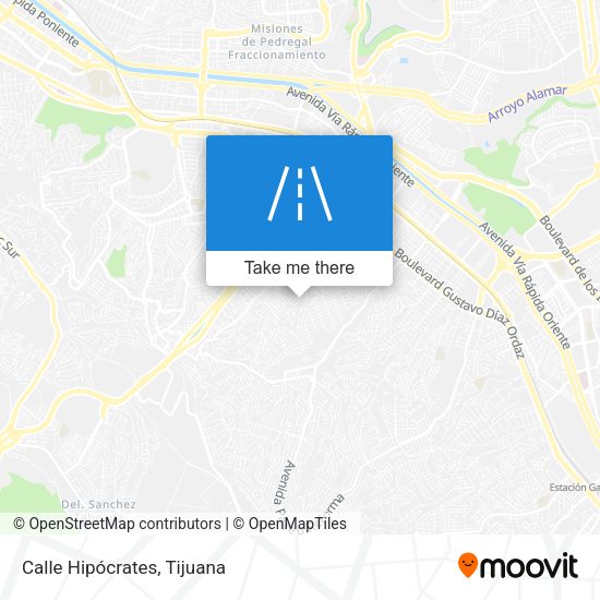 Calle Hipócrates map