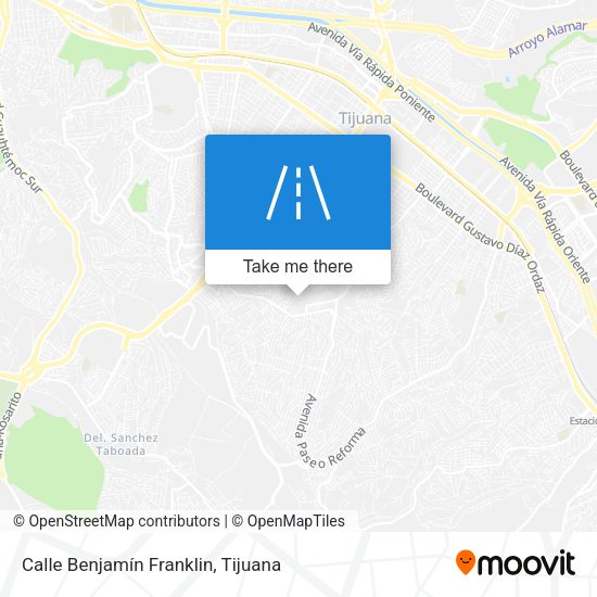 Calle Benjamín Franklin map