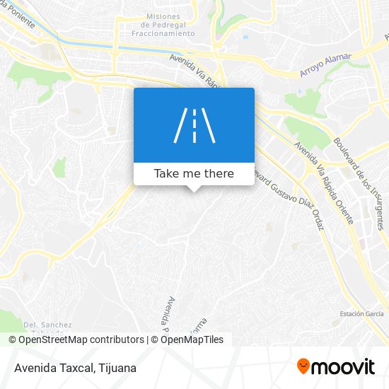 Avenida Taxcal map