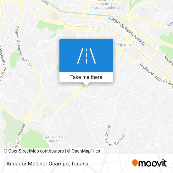 Andador Melchor Ocampo map