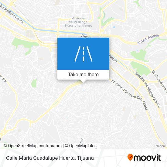Calle María Guadalupe Huerta map