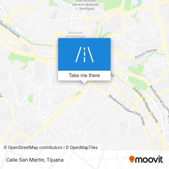 Mapa de Calle San Martín