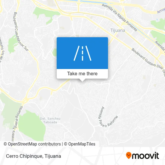 Cerro Chipinque map