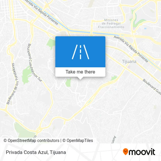 Privada Costa Azul map