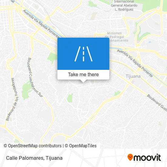 Calle Palomares map