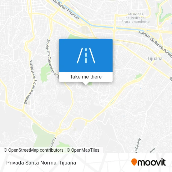 Privada Santa Norma map