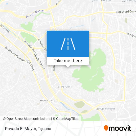 Privada El Mayor map