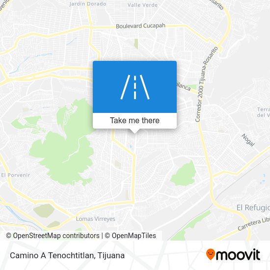Camino A Tenochtitlan map