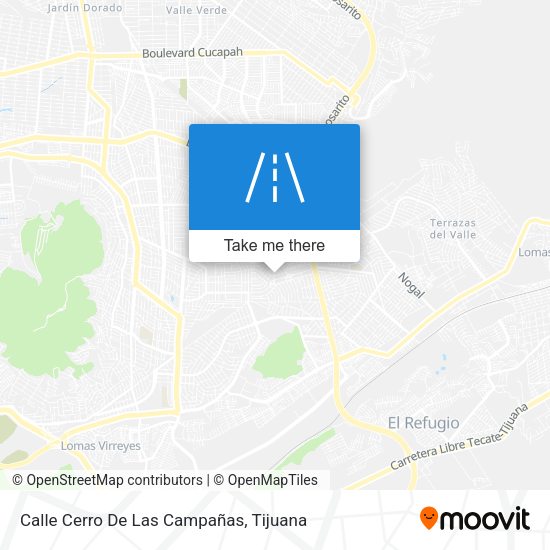 Mapa de Calle Cerro De Las Campañas