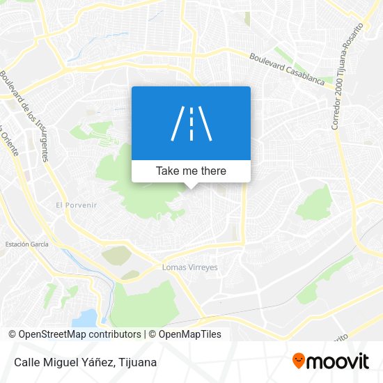 Calle Miguel Yáñez map