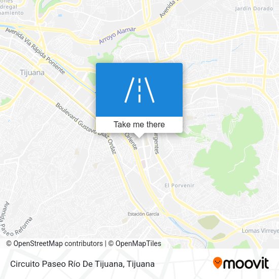 Mapa de Circuito Paseo Río De Tijuana