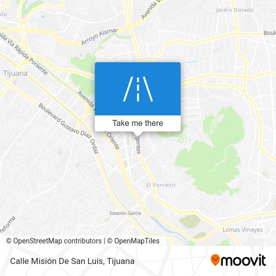 Calle Misión De San Luis map