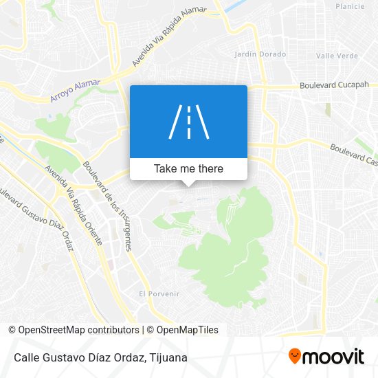 Mapa de Calle Gustavo Díaz Ordaz