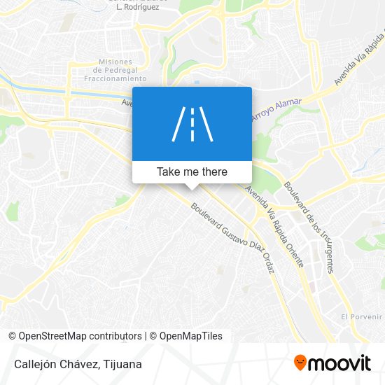 Mapa de Callejón Chávez