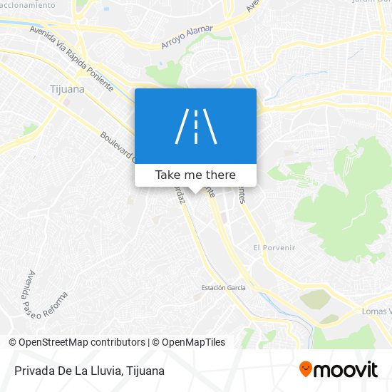 Privada De La Lluvia map