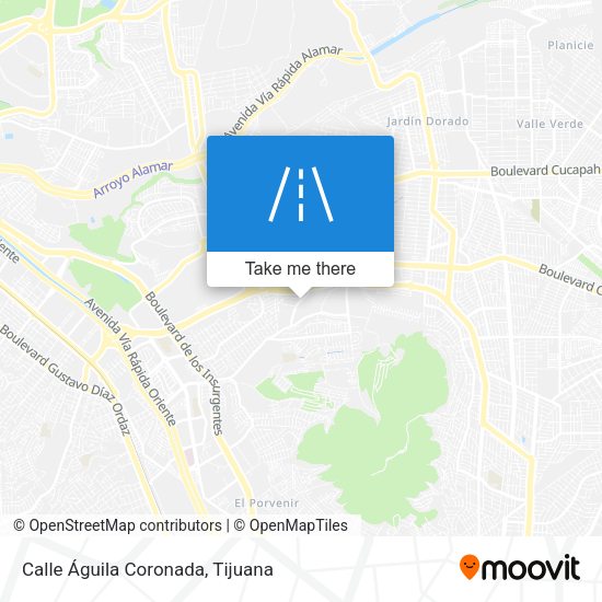 Mapa de Calle Águila Coronada