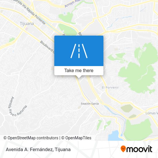 Mapa de Avenida A. Fernández